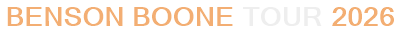 Benson Boone Tour 2026